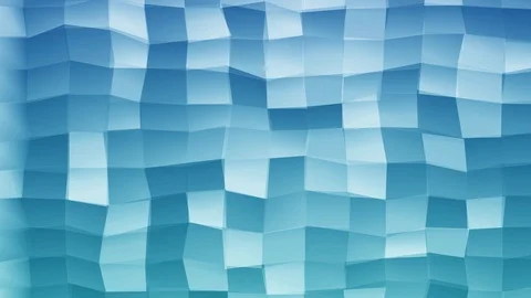 Loopable Abstract Light-Blue Blue  Low Poly 3D surface as CG background V19 Stock Footage 90059645