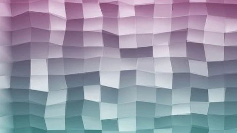 Loopable Abstract Light-Blue Fuxia Low Poly 3D surface as CG background V18 Stock-Footage 90059635