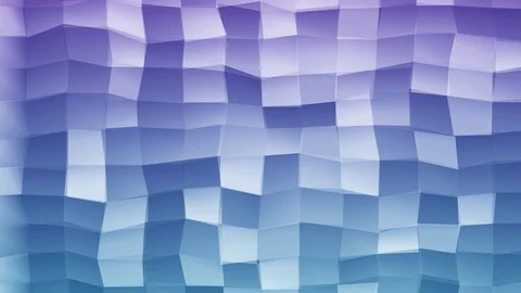 Loopable Abstract Light-Blue Purple  Low Poly 3D surface as CG background V20 Stock Footage 90059675
