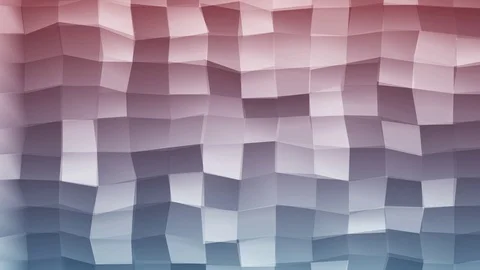 Loopable Abstract Light-Blue Red  Low Poly 3D surface as CG background V21 Video stock 90059698