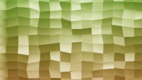 Loopable Abstract Orange Green  Low Poly 3D surface as CG background V3 Stock Footage 90081804