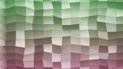 Loopable Abstract Pink Fuxia Green  Low Poly 3D surface as CG background V34 Stock Footage 90059983