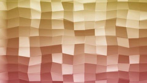 Loopable Abstract Pink Fuxia Yellow  Low Poly 3D surface as CG background V35 Stock Footage 90060002