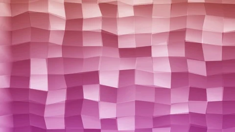 Loopable Abstract Pink Magenta Orange  Low Poly 3D surface as CG background V31 Video stock 90059902