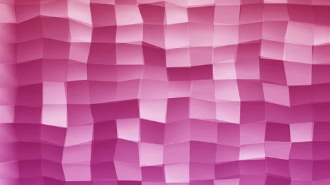 Loopable Abstract Pink Magenta Red  Low Poly 3D surface as CG background V32 Stock Footage 90059940