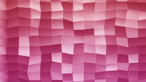 Loopable Abstract Pink Magenta Red  Low Poly 3D surface as CG background V33 Stock Footage 90059957