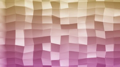 Loopable Abstract Pink Magenta Yellow  Low Poly 3D surface as CG background V31 Stock Footage 90059910