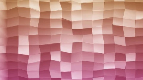 Loopable Abstract Pink Magenta Yellow  Low Poly 3D surface as CG background V33 Video stock 90059953