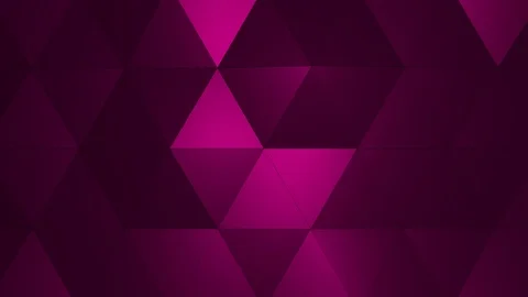 Loopable Abstract Pink Red Low Poly 3D surface as CG background V1 Video stock 90707607