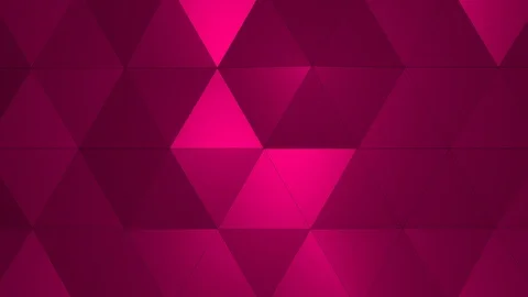 Loopable Abstract Pink Red Low Poly 3D surface as CG background V2 Stock Footage 90708045