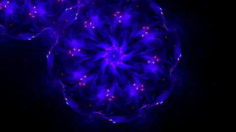 Loopable abstract psychedelic motion blue and purple background Stock Footage 158861759