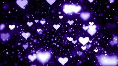 Loopable: Abstract Purple Love Hearts An... | Stock Video | Pond5