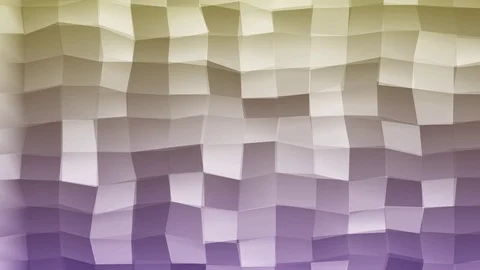 Loopable Abstract Purple Yellow  Low Poly 3D surface as CG background V27 Video stock 90059799
