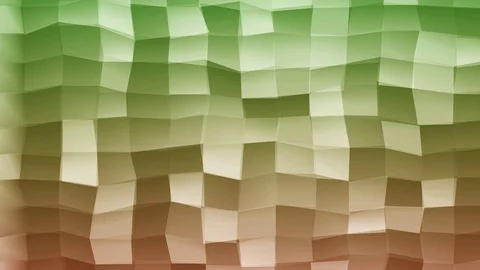 Loopable Abstract Red Green  Low Poly 3D surface as CG background V1 Stock Footage 90059148