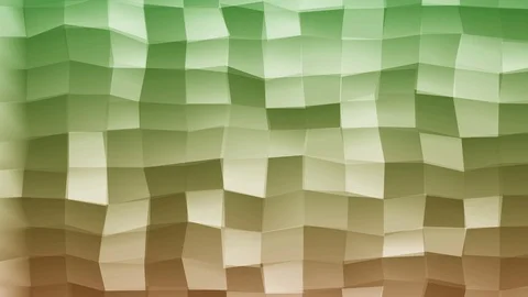 Loopable Abstract Red Green  Low Poly 3D surface as CG background V2 Stock Footage 90081772