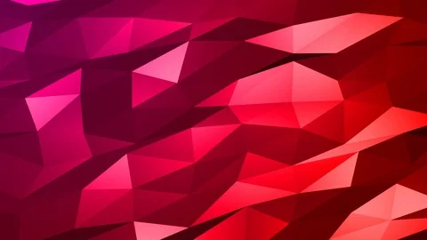 Loopable Abstract Red Magenta Low Poly Background 4K Full HD V120 Stock Footage 89930659