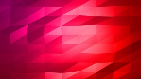 Loopable Abstract Red Magenta Low Poly Background 4K Full HD V40 Stock Footage 89930767