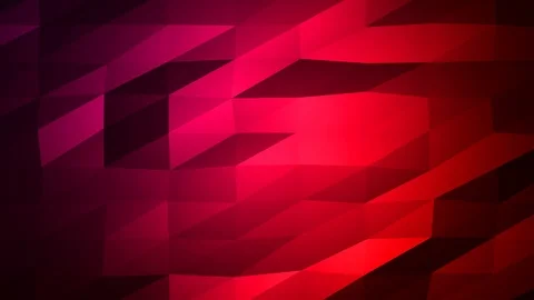 Loopable Abstract Red Magenta Low Poly Background 4K Full HD V43 Stock Footage 89930775