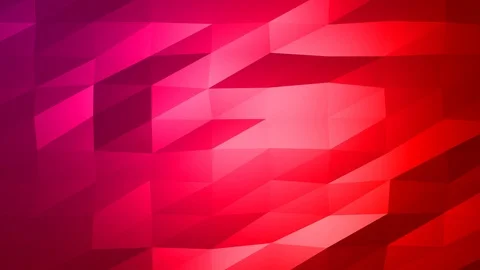 Loopable Abstract Red Magenta Low Poly Background 4K Full HD V48 Stock Footage 89930793