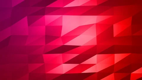 Loopable Abstract Red Magenta Low Poly Background 4K Full HD V52 Stock Footage 89930800