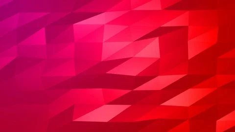 Loopable Abstract Red Magenta Low Poly Background 4K Full HD V54 Stock Footage 89930804