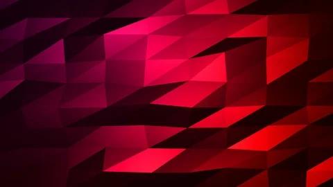 Loopable Abstract Red Magenta Low Poly Background 4K Full HD V55 Stock Footage 89930807