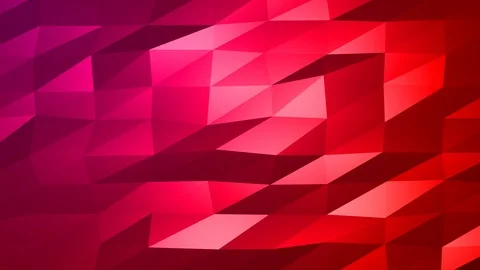Loopable Abstract Red Magenta Low Poly Background 4K Full HD V56 Stock Footage 89930810