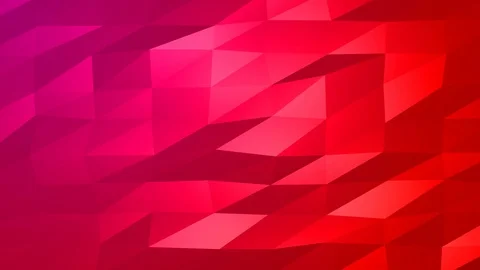 Loopable Abstract Red Magenta Low Poly Background 4K Full HD V58 Stock Footage 89930812