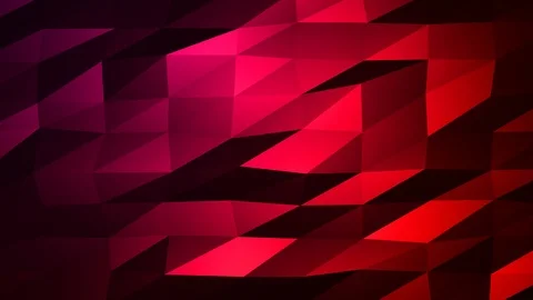 Loopable Abstract Red Magenta Low Poly Background 4K Full HD V59 Stock Footage 89930813