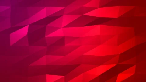 Loopable Abstract Red Magenta Low Poly Background 4K Full HD V61 Stock Footage 89930816