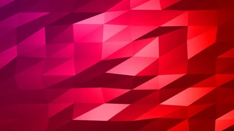 Loopable Abstract Red Magenta Low Poly Background 4K Full HD V60 Stock Footage 89930817