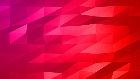 Loopable Abstract Red Magenta Low Poly Background 4K Full HD V62 Stock Footage 89930819