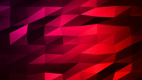 Loopable Abstract Red Magenta Low Poly Background 4K Full HD V63 Stock Footage 89930821
