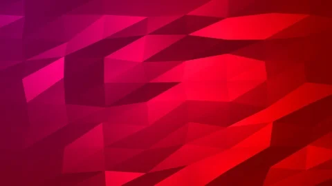 Loopable Abstract Red Magenta Low Poly Background 4K Full HD V69 Stock Footage 89930835