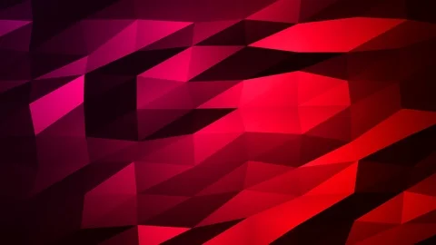 Loopable Abstract Red Magenta Low Poly Background 4K Full HD V71 Stock Footage 89930846