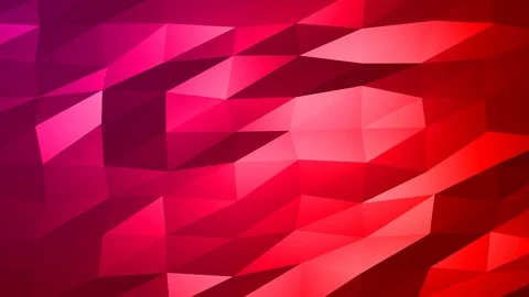 Loopable Abstract Red Magenta Low Poly Background 4K Full HD V72 Stock Footage 89930851