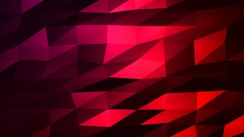 Loopable Abstract Red Magenta Low Poly Background 4K Full HD V75 Stock Footage 89930867