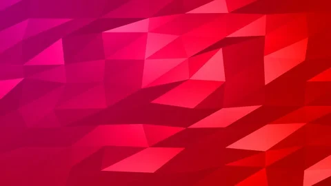 Loopable Abstract Red Magenta Low Poly Background 4K Full HD V78 Stock Footage 89930878