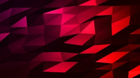 Loopable Abstract Red Magenta Low Poly Background 4K Full HD V79 Video stock 89930885
