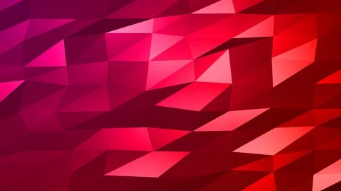 Loopable Abstract Red Magenta Low Poly Background 4K Full HD V80 Stock Footage 89930887