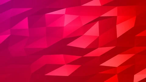 Loopable Abstract Red Magenta Low Poly Background 4K Full HD V82 Stock Footage 89930891