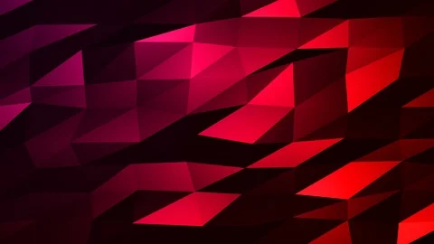 Loopable Abstract Red Magenta Low Poly Background 4K Full HD V83 Stock-Footage 89930894