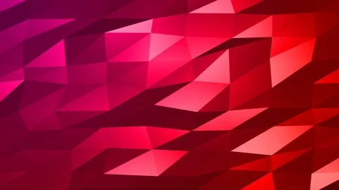 Loopable Abstract Red Magenta Low Poly Background 4K Full HD V84 Stock Footage 89930897
