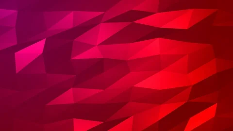 Loopable Abstract Red Magenta Low Poly Background 4K Full HD V85 Stock Footage 89930900