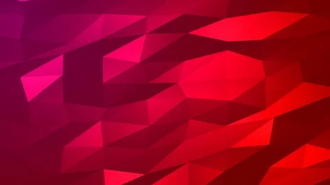 Loopable Abstract Red Magenta Low Poly Background 4K Full HD V89 Stock Footage 89930915