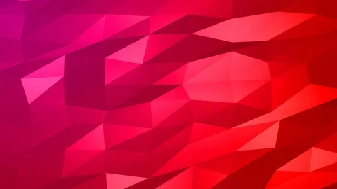 Loopable Abstract Red Magenta Low Poly Background 4K Full HD V90 Stock Footage 89930922
