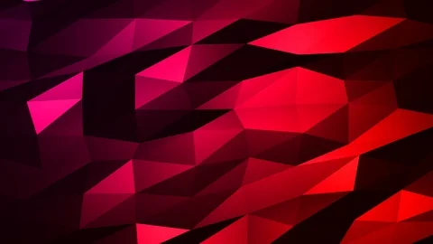 Loopable Abstract Red Magenta Low Poly Background 4K Full HD V91 Stock Footage 89930928