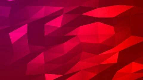 Loopable Abstract Red Magenta Low Poly Background 4K Full HD V93 Stock Footage 89930934