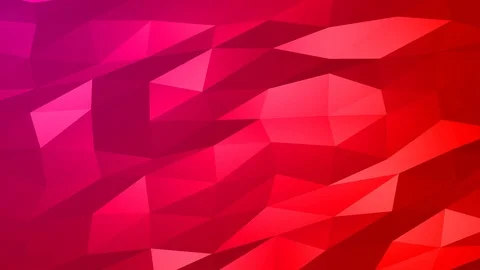 Loopable Abstract Red Magenta Low Poly Background 4K Full HD V94 Stock Footage 89930940