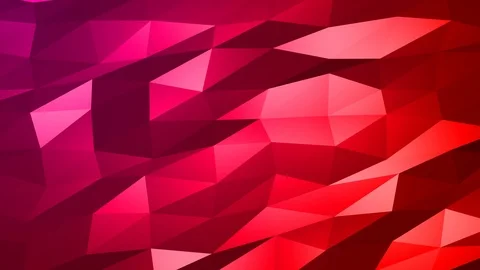 Loopable Abstract Red Magenta Low Poly Background 4K Full HD V96 Stock Footage 89930947